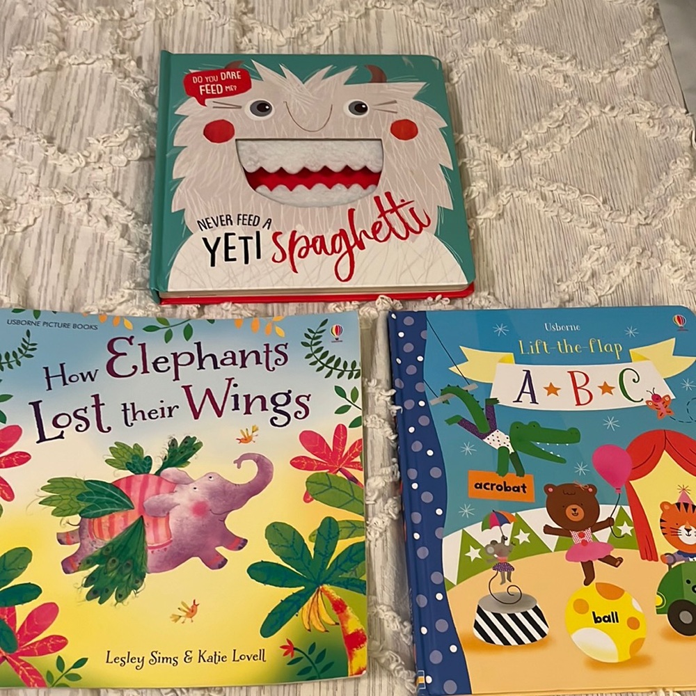 Usborne Books & Never Feed a Yeti Spaghetti Book